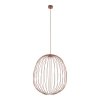 Lampa wisząca kolor ceglany ażurowa druciana owalna minimalistyczna loftowa uniwersalna klasyczna SPHERA L 11302 TK-LIGHTING